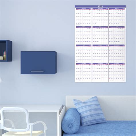 2022 Yearly Wall Calendar 2022 Wall Calendar With Julian Date From
