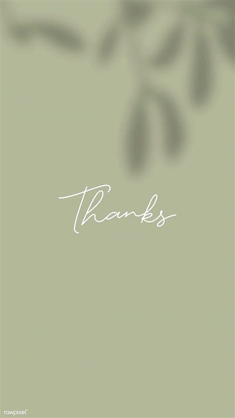 Premium Vector Of Thanks On A Green Background Mobile In 2020 Green