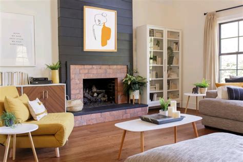 Charcoal Shiplap Fireplace A Statement In The Living Room Hgtv
