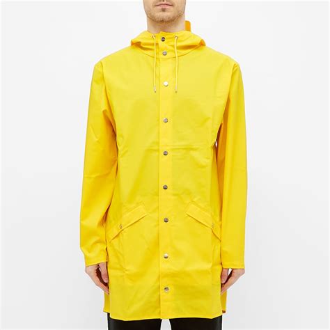Rains Long Jacket Yellow End