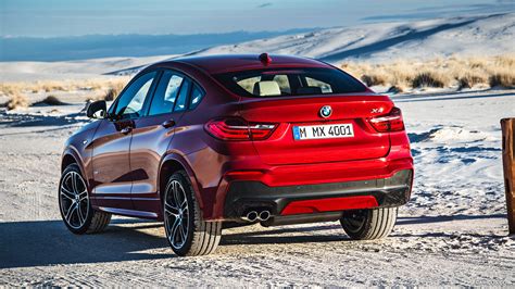 2015 Bmw X4 M Sport Package Melbourne Red Metallic Rear Caricos