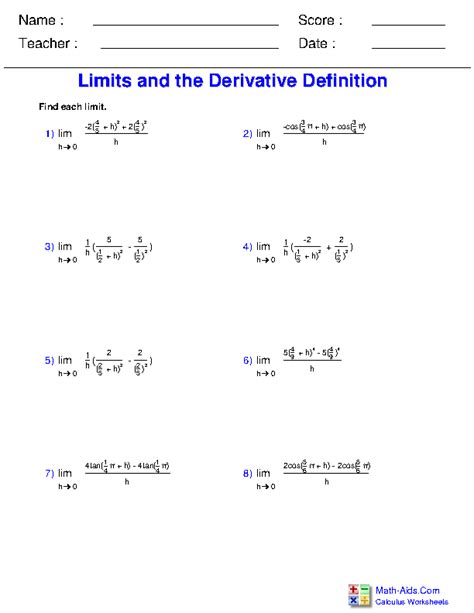 Looking for free pdf chemistry worksheets that you can print? Derivative Practice Worksheet - 33 Derivative Worksheet ...