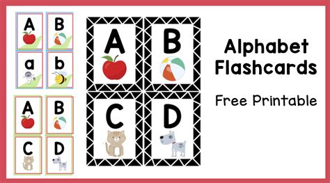 Ahri Combo Alphabet Flash Cards Printable Black And White Are Your