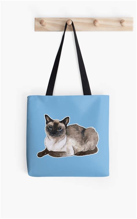 Siamese Cat Tote Bag By Savousepate Cats Tote Bag Cat Tote Bags