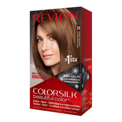 Tinte Permanente Light Golden Brown 54 Revlon Colorsilk Dax