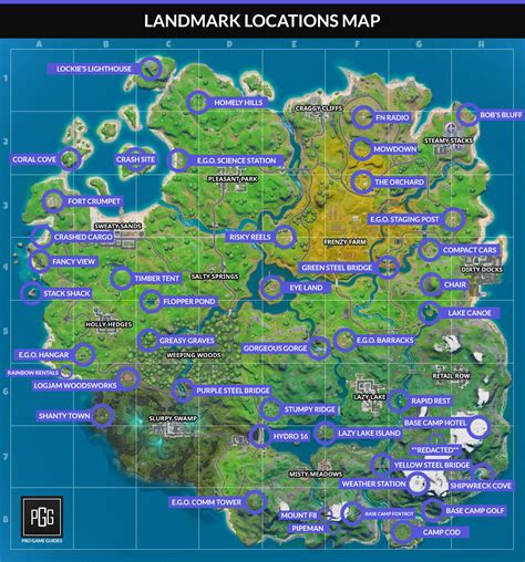 Byba Fortnite Chapter 2 Season 1 Map Named Locations