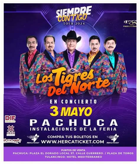 Prepárate para el concierto de Los Tigres del Norte en Pachuca