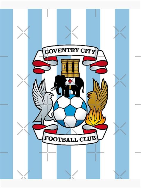 Coventry City Fc Logo Mounted Print By Etchedclothing Redbubble