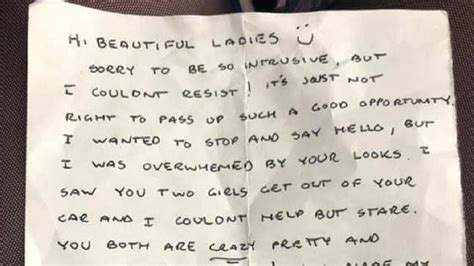 Secret Admirers ‘creepy Note To Woman Queensland Times
