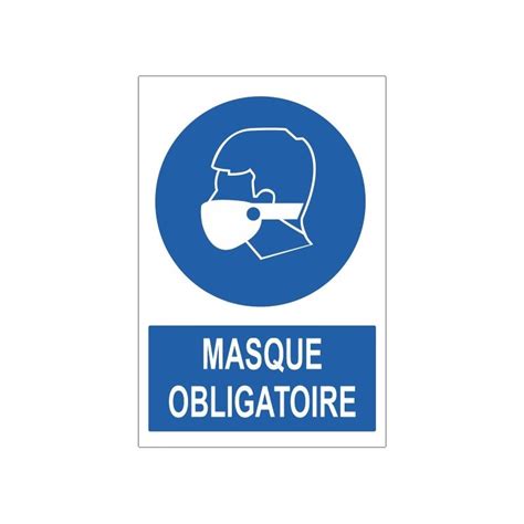 Pictogramme Masque Obligatoire Sticker A Moi Etiquette Autocollant