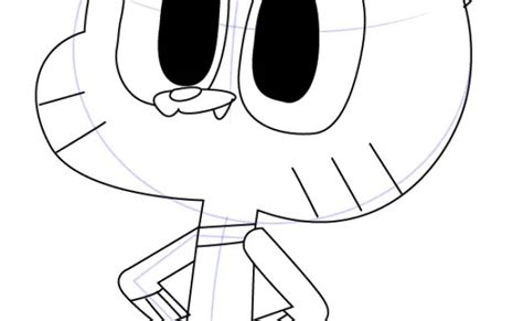How To Draw Gumball Watterson From The Amazing World Of Gumball Step By