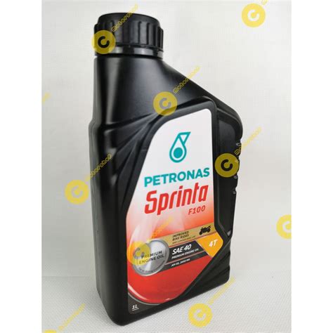 Motorcycle engine oil viscocity and what the numbers mean. Petronas Sprinta F100 SAE40 SAE-40 Motor ENGINE Oil 4T ...