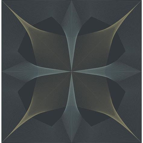 A Street Prints Radius Navy Geometric Paper Strippable Roll Covers 56