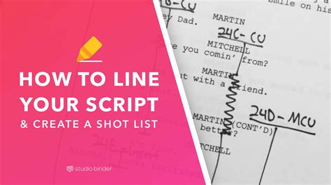 How To Make A Lined Script And Save Your Shot List Shot List Script