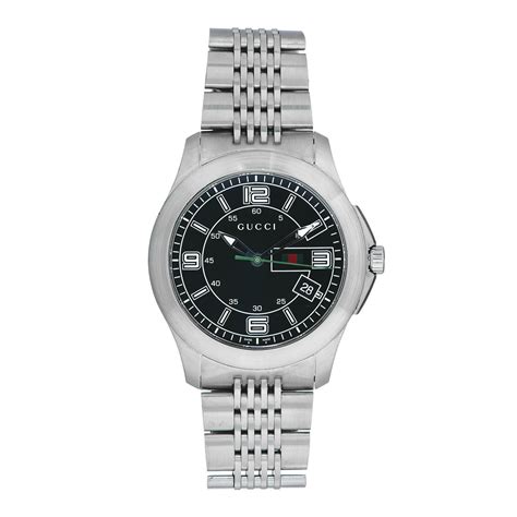 Gucci Stainless Steel 44mm G Timeless Quartz Watch Black 574026