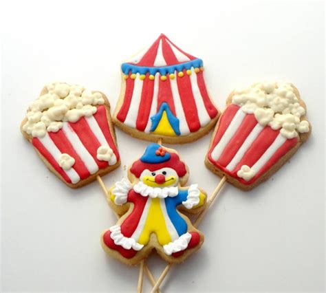 Circus Cookies~ By Mariana Meirelles Red White Blue Yellow Clown