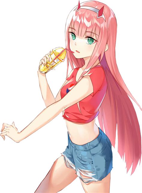 Zero Two Transparent Background Png Mart