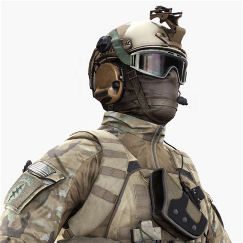 3d Model Special Force Soldier Character