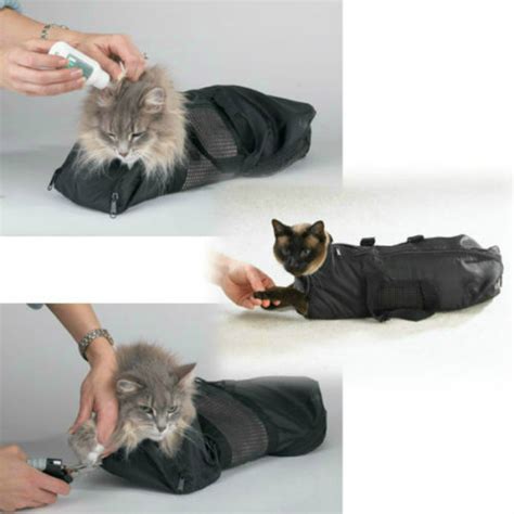 Maybe you would like to learn more about one of these? Heavy Duty Mesh Cat Grooming Bathing Restraint Bag No ...
