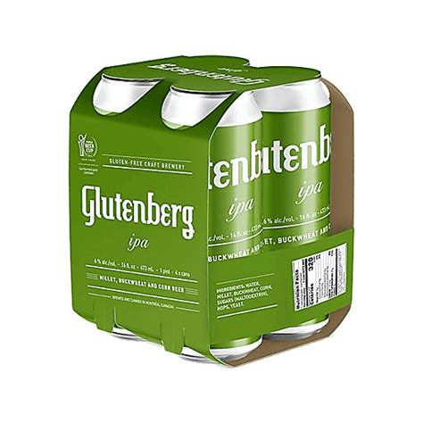 Glutenberg Ipa Gluten Free 4pkc 16 Oz Specialty Beer Bevmo