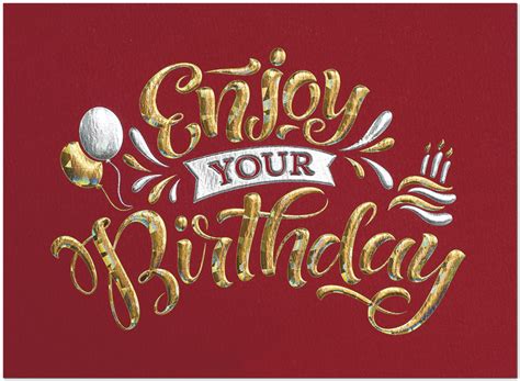 Enjoy Your Birthday Business Birthday Cards Posty Cards