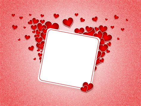 Heart Postcard Backgrounds Love Templates Free Ppt Grounds And