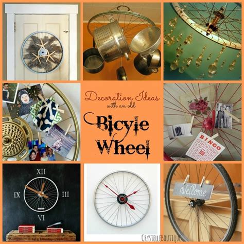 Decorating Ideas With An Old Bicycle Wheel Crystelle