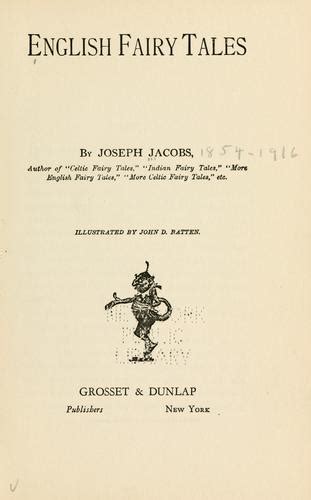 English Fairy Tales By Joseph Jacobs Open Library