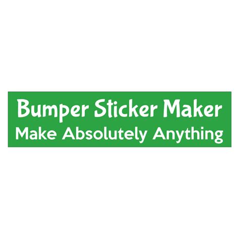 Custom Bumper Stickers | Online Bumper Sticker Maker