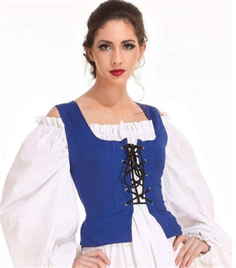 Medieval Wench Pirate Renaissance Cosplay Costume Peasant Etsy