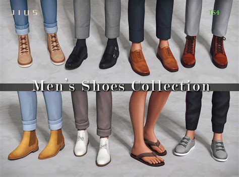 Sims 4 Mens Shoes Collection Part 1 Jius Monk The Sims Book