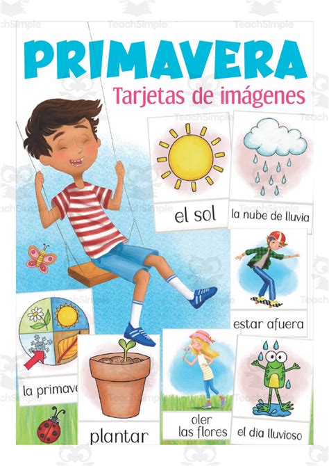 Spanish Spring Flash Cards By Teach Simple
