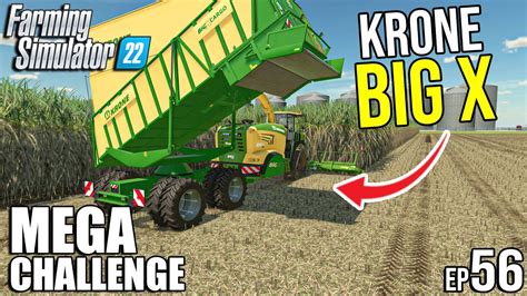I Used Krone Big X To Harvest Sugarcane Mega Challenge Timelapse