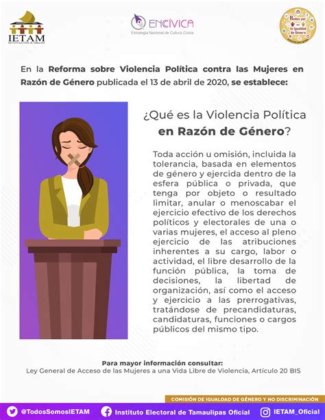 Violencia Política Contra las Mujeres en Razón de Género VPCMRG IETAM