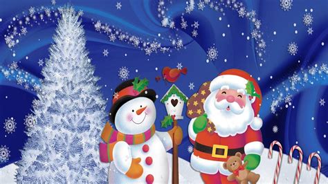 2560x1440 Resolution Santa Claus Snowman Christmas 1440p Resolution