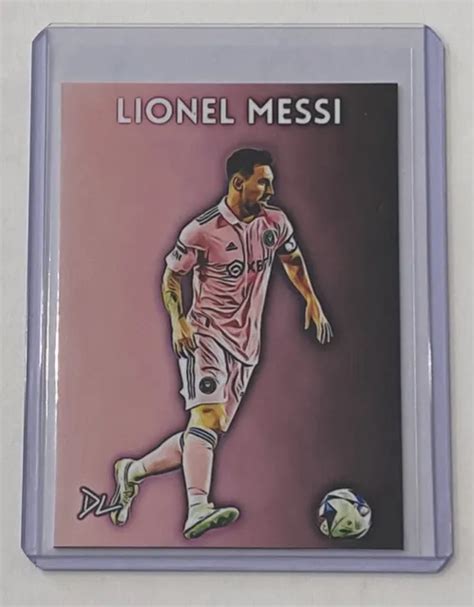 Lionel Messi Limited Edition Artist Signed Inter Miami Cf Card 210 24