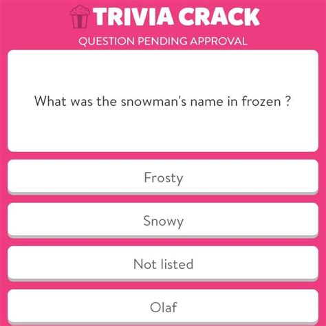 Here are 7 movie trivia questions for kids: 17 Best images about Trivia Crack Questions on Pinterest ...