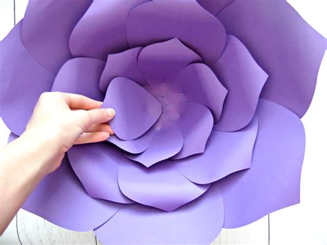 How To Make Giant Paper Flowers Step By Step Tutorial