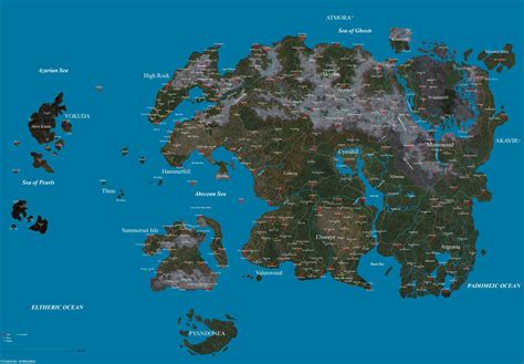 Map Of Tamriel By Aazdremzol On Deviantart Elder Scrolls Map Elder