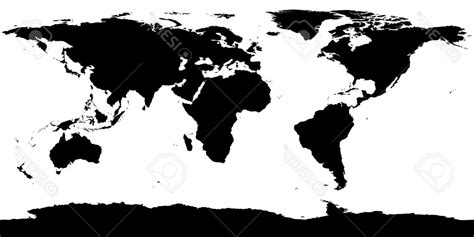 World Map Silhouette Vector At Vectorified Com Collection Of World