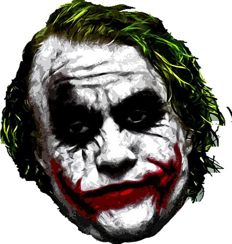 Download Joker Mask Joker Stencil Heath Ledger Hd Transparent Png