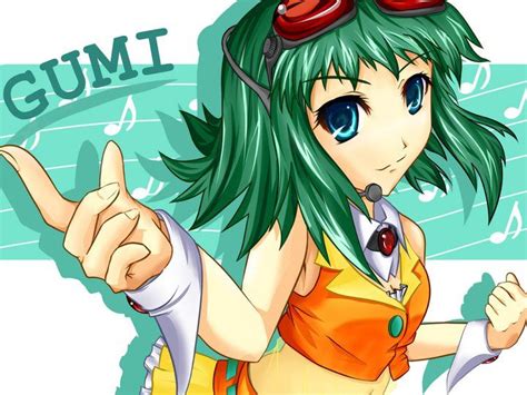 Gumi Megpoid Vocaloid Anime Female Singers Fictional Characters