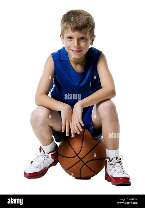 Young Boy Playing Basketball Stock Photo Alamy