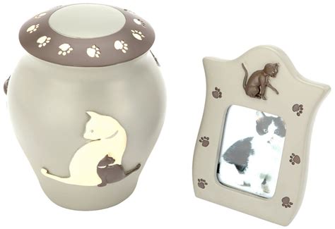 This urn has a pastel finish with embossed cats and paw prints. Urns UK Cremation Urn for Cats Ashes: Amazon.co.uk: Pet ...