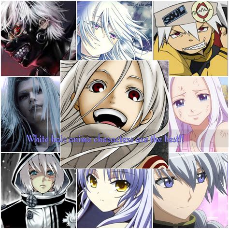 Many Different Anime Characters With White Hair And Blue Eyes
