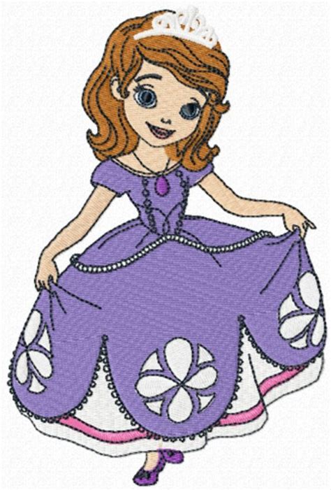All of my designs have been. Sophia The First Disney Princess Filled Machine Embroidery ...