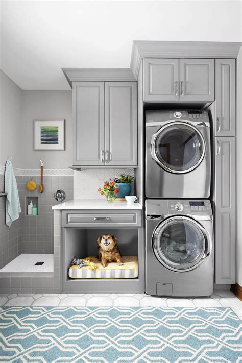 Laundry room machine ideas that are easy on your back. 28 Best Small Laundry Room Design Ideas for 2021