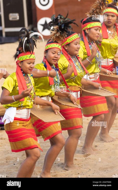 Tribal Folk Dance Of North East India Being Performed At Kisama