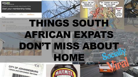 Top Things South African Expats Doesnt Miss From Home Youtube