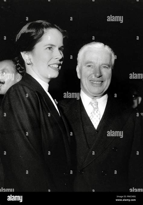 Charles Chaplin And His Wife Oona Chaplin Circa 1952 File Reference